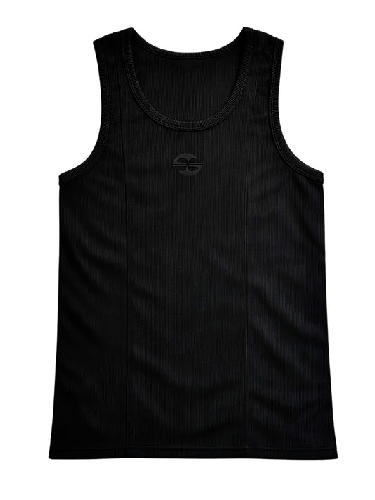 AAMBIVERT men's ribbed fitted tank top techwear dystopian streetwear UK
