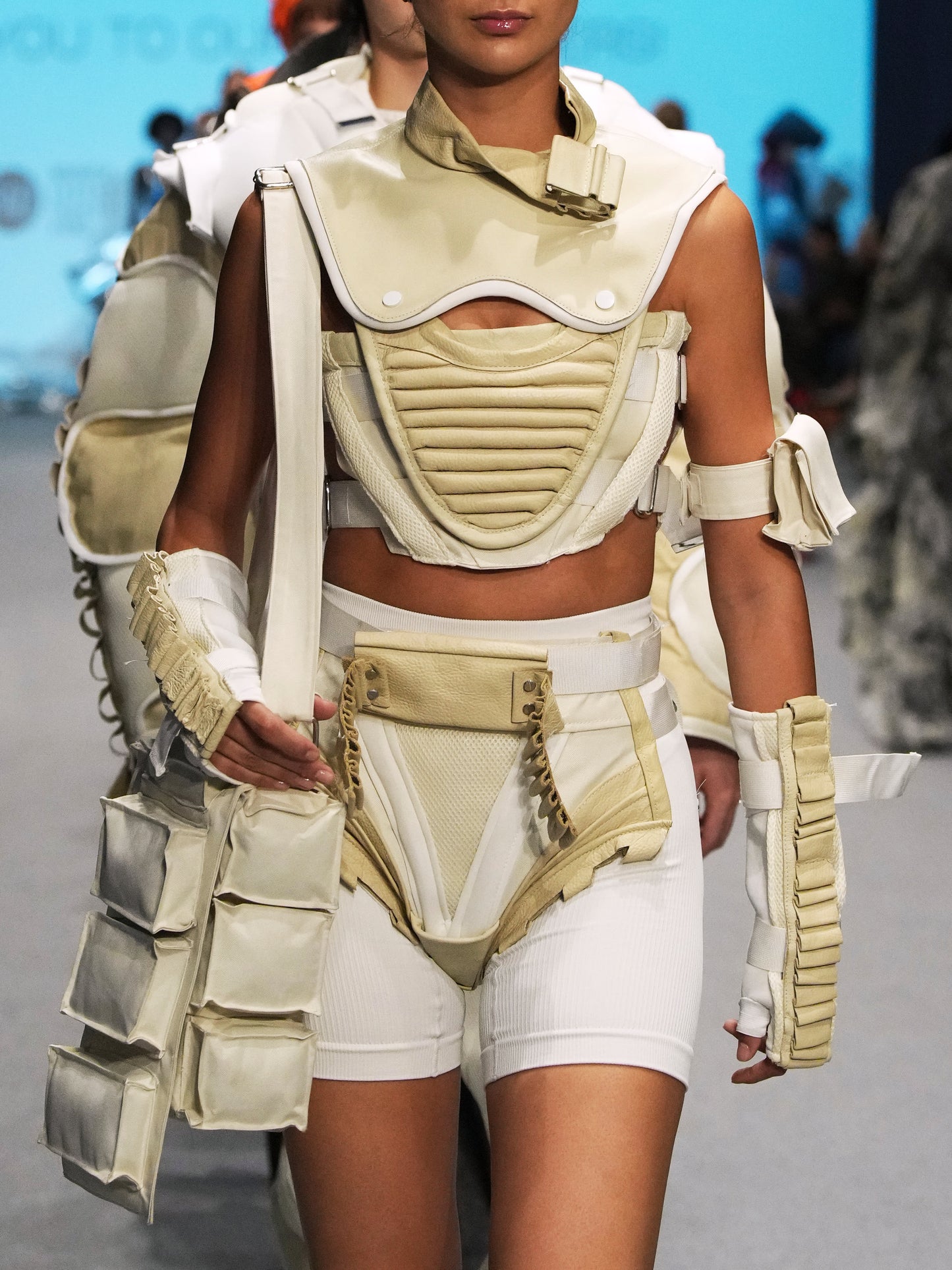 Rent dystopian cyberpunk Look 1 — full outfit fashion rental by AAMBIVERT
